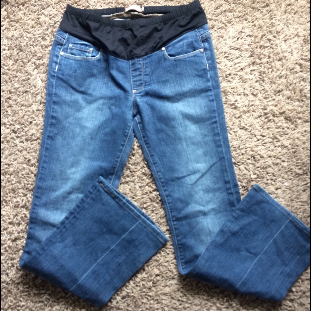 Designer maternity jeans